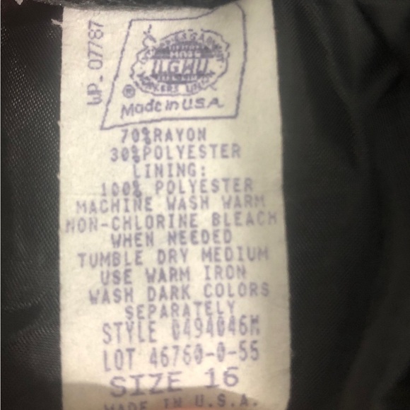 Vintage Isaac Hazan Black Pencil Skirt 16 - Picture 5 of 5